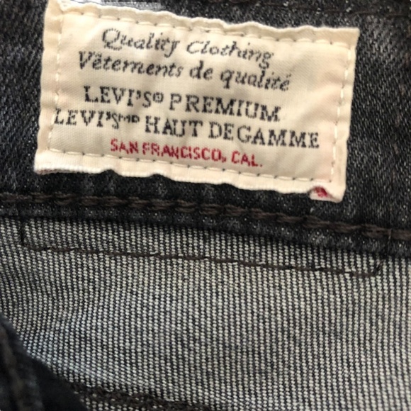 Levi’s 721 High Rise Skinny Jeans True Grit Soft Black Size 31 Premium Denim - Picture 14 of 16